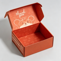 Boîte d'expédition en kraft personnalisée, boîte en carton couleur pour vêtements, petite boîte d'expédition en carton pour colis, emballage pour petites entreprises