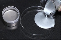 Peinture aluminium argentée chromée liquide à pigment miroir pour meubles routiers et revêtement de papier pour application par pulvérisation