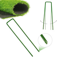 Meilleures ventes : Piquets de jardin galvanisés verts de 6 pouces, de haute qualité, robustes, pour le sol, vente en gros