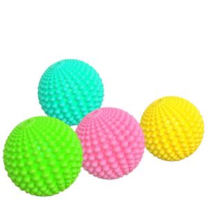 बहु-रंग वैकल्पिक रंगीन मजेदार ध्वनि पीसने दांतों को साफ दांत लोचदार गेंद पालतू खिलौना - Product Image 2
