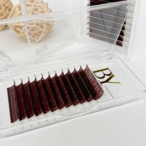 Extensions de <span class=keywords><strong>cils</strong></span> colorées <span class=keywords><strong>bordeaux</strong></span>-brun BY Lashes en gros 0.03 0.05 – Fournitures pour <span class=keywords><strong>cils</strong></span>, plateaux de <span class=keywords><strong>cils</strong></span> volume Megan, effet volumineux - Product Image 4