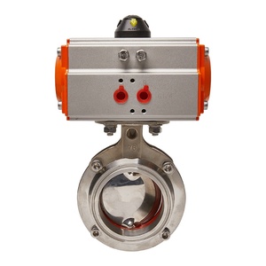 D681X Pneumatic Sanitary <b>Quick</b> Installation Food Hygiene <b>Clamp</b> Connection Water 304 Stainless Steel - Product Image 2
