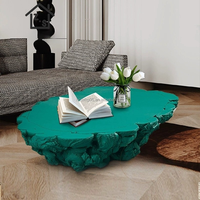 Table basse convertible en FRP, design nordique minimaliste moderne, imitation roche, pour la maison
