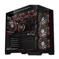 Boîtier d'ordinateur de jeu MicroATX Mid Tower de la série Dreamer avec panneau latéral et fenêtre Construction métallique pour ordinateur de bureau