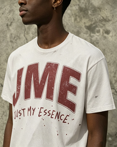 Camiseta Corta Oversize de Algodón con Estampado DTG Personalizado para Hombre, Diseño Gráfico Distressed, Estilo Boxy, para Fabricantes de Ropa - Product Image 2