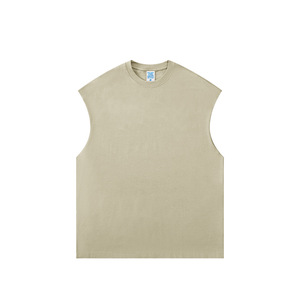 Chaleco sin Mangas de Peso Pesado 305g, Nuevo Producto Primavera/Verano 2026, Chaleco Casual Holgado de Color Liso - Product Image 5