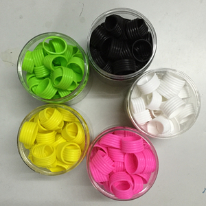 Bande de poignée personnalisée en silicone pour raquette de pickleball, sangle de poignet en caoutchouc vert fluo de remplacement pour manche de raquette - Product Image 6