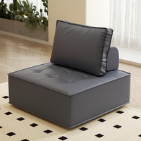Canapé modulaire sectionnel, canapé moderne sans accoudoirs avec coussin de dossier amovible bjflamingo, fauteuil de sol