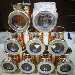 Alambic en cuivre / <span class=keywords><strong>verre</strong></span> / acier inoxydable, colonne de distillation, 4 pouces, 6 pouces, 8 pouces, avec plaque à bulles en cuivre, prix - Product Image 2