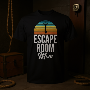 T-shirt Escape Room Mom unisex per adulti taglia SML XL XXL design vintage - Product Image 3