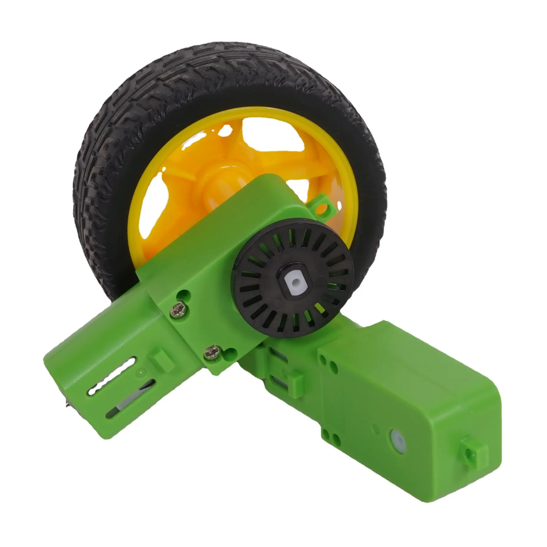 Robot reduction motor plastic gear motor green and yellow TT tooth box brush DC motor