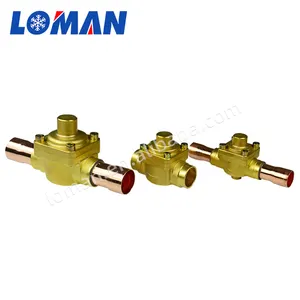 LOMAN Refrigerator and Heat Equipment Parts brass pin refrigeration air conditioner copper ball access valve