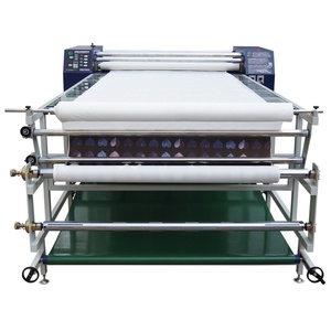 Machine de pressage à calandre automatique et manuelle pour tissu polyester, impression par sublimation, état neuf, roulement multicolore - Product Image 6