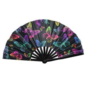 Personalized Printed Art Logo Bamboo Folding Custom <b>Hand</b> <b>Fan</b> for Wedding Promotion Music Festival <b>Fan</b> - Product Image 1