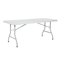 Table pliante en plastique robuste et légère de 180 cm (6 pieds) pour camping extérieur, qualité supérieure, non pliable, vente en gros
