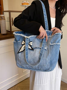 Sac bandoulière quotidien minimaliste en similicuir doux, fermeture éclair, doublure en soie, style vintage simple, grande capacité - Product Image 3