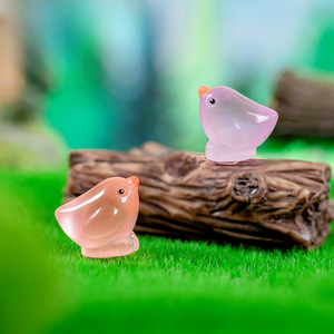 Ingrosso piccolo luminoso giallo pollo Micro-paesaggio ornamento gioielli personalizzati in resina creativa artigianato ornamento Desktop - Product Image 4