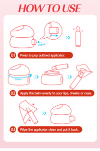 MLM – Nouveau baume à lèvres hydratant et brillant, effet gelée, longue tenue, rehausseur de couleur, pour un maquillage des lèvres hydratant et éclatant - Product Image 6