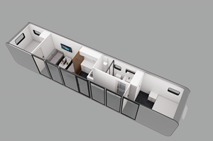 Cabina Prefabbricata Moderna in Acciaio Impermeabile, Stile Apple Pod, 20ft 40ft, per Esterni - Product Image 2
