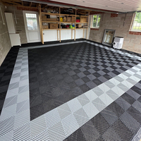 Dalles de sol de garage en PP flexibles, dalles modulaires en PP emboîtables pour le stationnement des voitures, atelier, fabricant en Chine