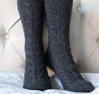 Lit d'hiver de luxe pour femmes Noël 100% Chaussettes en cachemire