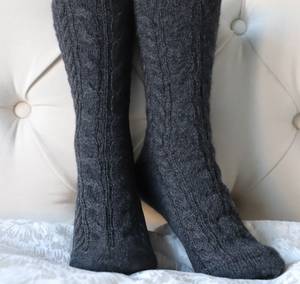 Luxus Frauen Winter bett Weihnachten 100% Kaschmir Socken - Product Image 4