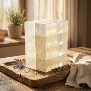Base de Jabón para Derretir y Verter <span class=keywords><strong>con</strong></span> Extracto Natural de Aloe Vera, Fórmula Fresca y Calmante, Fácil de Cortar para Hacer Jabón Casero - Product Image 2