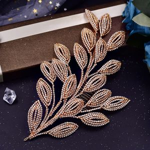 Peigne à cheveux de mariée en strass YouLaPan, accessoires de cheveux de mariage, diadème, bandeau, coiffe <span class=keywords><strong>pour</strong></span> femme, <span class=keywords><strong>pour</strong></span> fête HP452 - Product Image 5