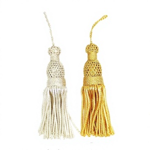 Fil de bullion, fil de Mylar, pompons, garniture en strass, durable, crocheté, taille personnalisable DADA TAO-BT-807 pour vêtements et décoration intérieure - Product Image 2