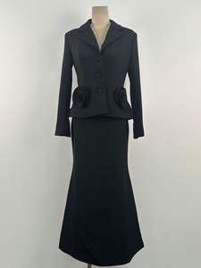 Moda lujo Simple elegante 3D flor grande cuello en V <span class=keywords><strong>ajustado</strong></span> <span class=keywords><strong>vestido</strong></span> de mujer cintura alta falda delgada <span class=keywords><strong>blanco</strong></span> fiesta <span class=keywords><strong>vestido</strong></span> de mujer - Product Image 6