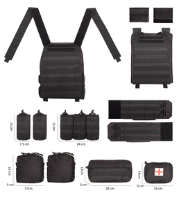 Chaleco Táctico Molle Verde de Calidad al por Mayor para Civiles, Correas Ajustables, Equipo Ligero - Product Image 6