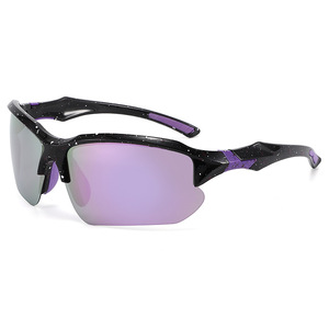 Occhiali da sole sportivi polarizzati a mezza montatura con lenti a specchio UV400, antiscivolo, per ciclismo, pesca, guida, corsa all'aperto, da uomo - Product Image 4