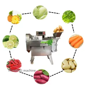 Mesin pemotong bawang Polandia mesin pengiris kentang bawang putih keju empat dalam satu