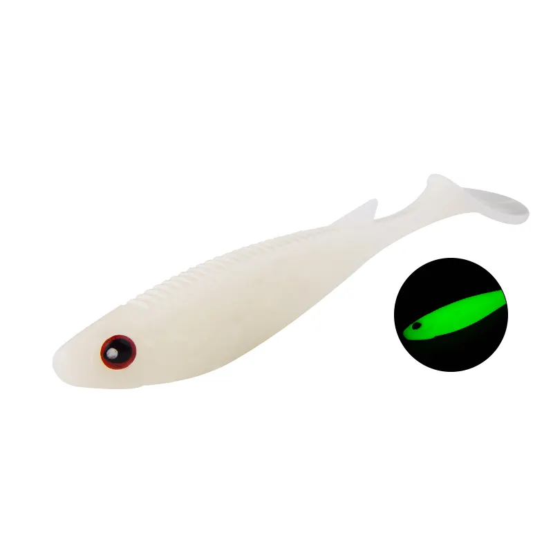 Ocean Boat Sea Fishing大Simulate Artificial BaitsゴムサバソフトプラスチックジグヘッドSoft Fishing Lure