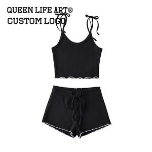 Custom 2024 Y2K Style Womens Sweat Pants Set Profesional Fabricante's <span class=keywords><strong>Hot</strong></span> Fashion Winter Cord in China Técnica bordada - Product Image 6