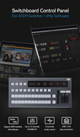 Broadcast Video Streaming Switcher Video Vmix Switcher Live Stream Mixer Video Switcher para Live Broadcast Keyboard