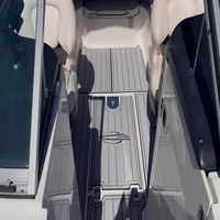 Tapis de pont en mousse EVA imitation teck pour plateforme de bain et cockpit de bateau, style SeaDek MarineMat, auto-adhésif, pour Chaparral 226 SSI 2013