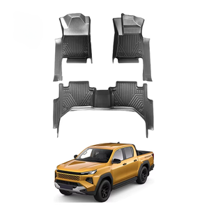 Tapis de sol de voiture 5D en caoutchouc TPE écologique, imperméable et antidérapant, sur mesure en gros, 3 pièces pour Toyota Hilux 2026 - Product Image 3