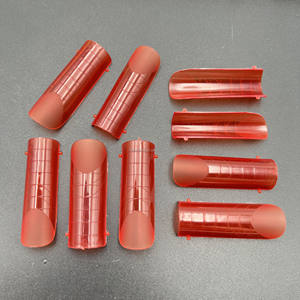 <span class=keywords><strong>Capsule</strong></span> française mate givrée <span class=keywords><strong>rouge</strong></span> chaud <span class=keywords><strong>Ongle</strong></span> Popit moule supérieur à pointe d'<span class=keywords><strong>ongle</strong></span> double forme - Product Image 4