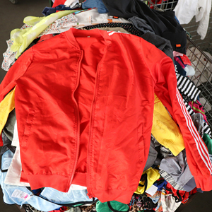 Chaqueta informal de moda con cremallera para mujer, gran oferta, <span class=keywords><strong>ropa</strong></span> de algodón y poliéster de segunda mano, chaqueta usada de moda para mujer - Product Image 2