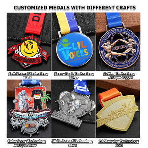 Medaglie Personalizzate OEM per WKF, BJJ, ITF, Jiu Jitsu, Judo, Kung Fu, Boxe, Taekwondo, Karate - Medaglie Sportive in Metallo 2D e 3D - Product Image 5
