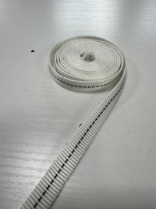 100% 버진 폴리에스터 섬유 웨빙 프리미엄 필라멘트 솔리드 스타일 난연 및 방적 사용을위한 표백 패턴 - Product Image 3