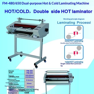 Machine de plastification à chaud/froid FM650 pour films pré-revêtement <span class=keywords><strong>A3</strong></span>/A4/A5/A6, largeur max. 635 mm, 80 kg - Product Image 2