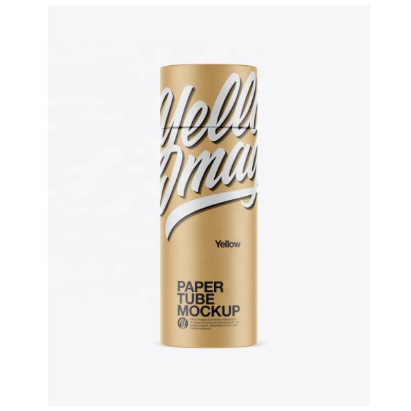 Custom 3-Piece Round Paper Tube Packaging | Biodegradable Recyclable Cardboard Tube with Printed Logo