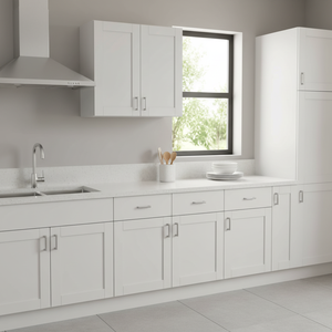 Mobile da Cucina Bianco Stile Shaker Sunique Sydney, 33 Pollici L x 30 Pollici H x 12 Pollici P, 2 Ante, 2 Ripiani, Design Moderno - Product Image 3