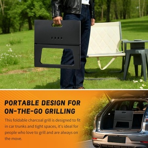 Hot Selling Foldable Portable Charcoal Grill Lightweight Simple Grill for Outdoor Cooking Camping Hiking Picnics Garden Travel - Product Image 4