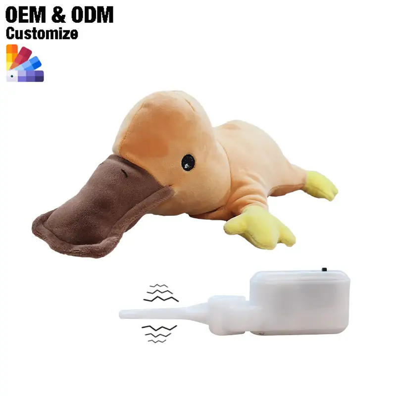 공장 새 커버 사용자 정의 전자 모터 USB 충전 대화 형 놀이 애완 동물 봉제 애완 동물 씹는 장난감