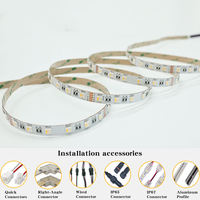 Bande LED SMD 5050 Rgbw 24v 12v 60 LEDS 10mm PCB en cuivre, compatible avec l'application, le Wi-Fi et la télécommande pour le jeu, le KTV, l'éclairage arrière de la télévision