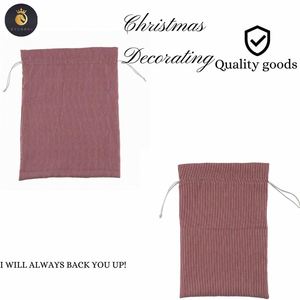 Sacchetti di carta vino violoncello Merry coulisse decorazione rustica forniture ornamenti pupazzo di neve sacchetti di <span class=keywords><strong>natale</strong></span> borsa regalo di <span class=keywords><strong>natale</strong></span> - Product Image 4