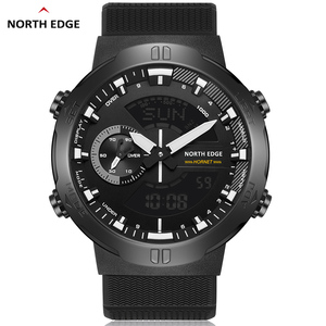 Reloj Digital para Hombre, Relojes Deportivos para Exteriores, Natación 50M, Altímetro, Barómetro, Brújula, Reloj de Pulsera de Nailon Negro - Product Image 2